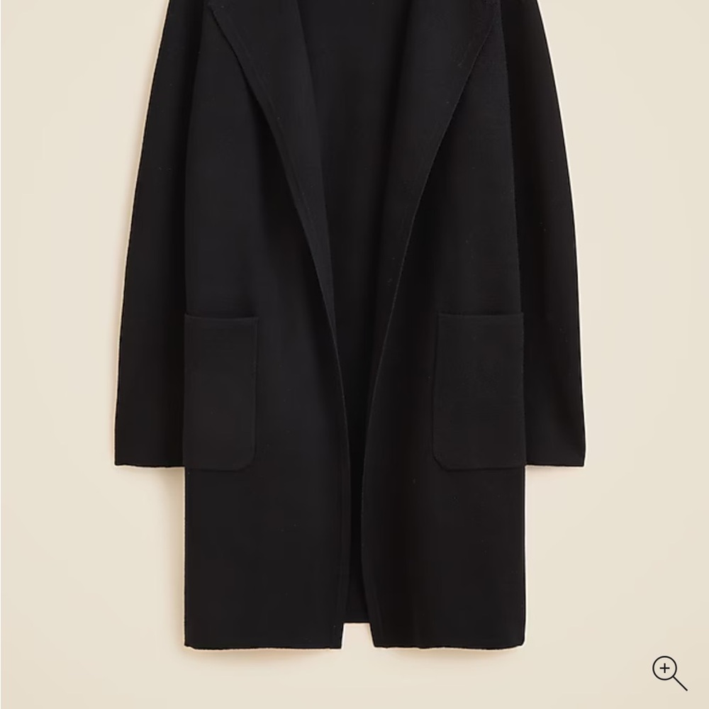 J.Crew Juliette Sweater Blazer Black- size small